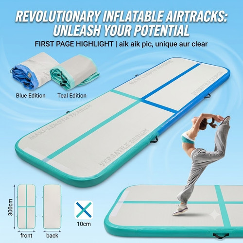10ft inflatable air track - track, mat