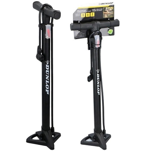 Dunlop bike floor pump - dunlop,